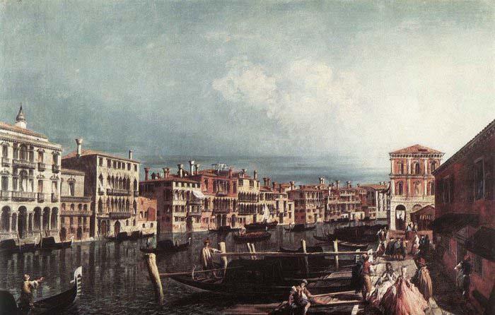MARIESCHI, Michele The Grand Canal at San Geremia - Oil on canvas